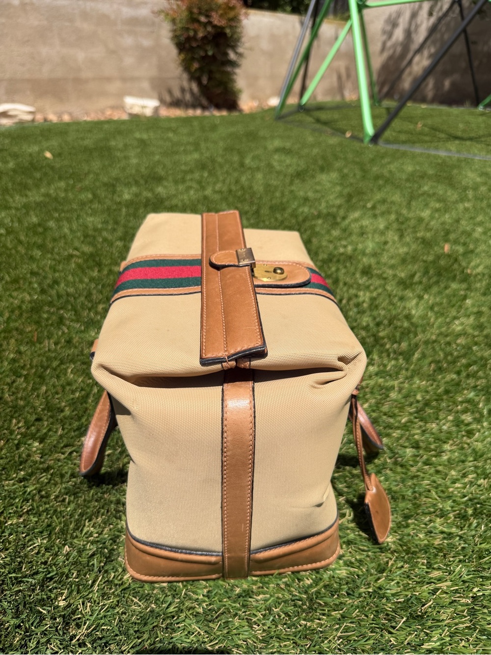 GUCCI Vintage Doctor’s/Weekender Sherry Line Bag RARE - Picture 5 of 7